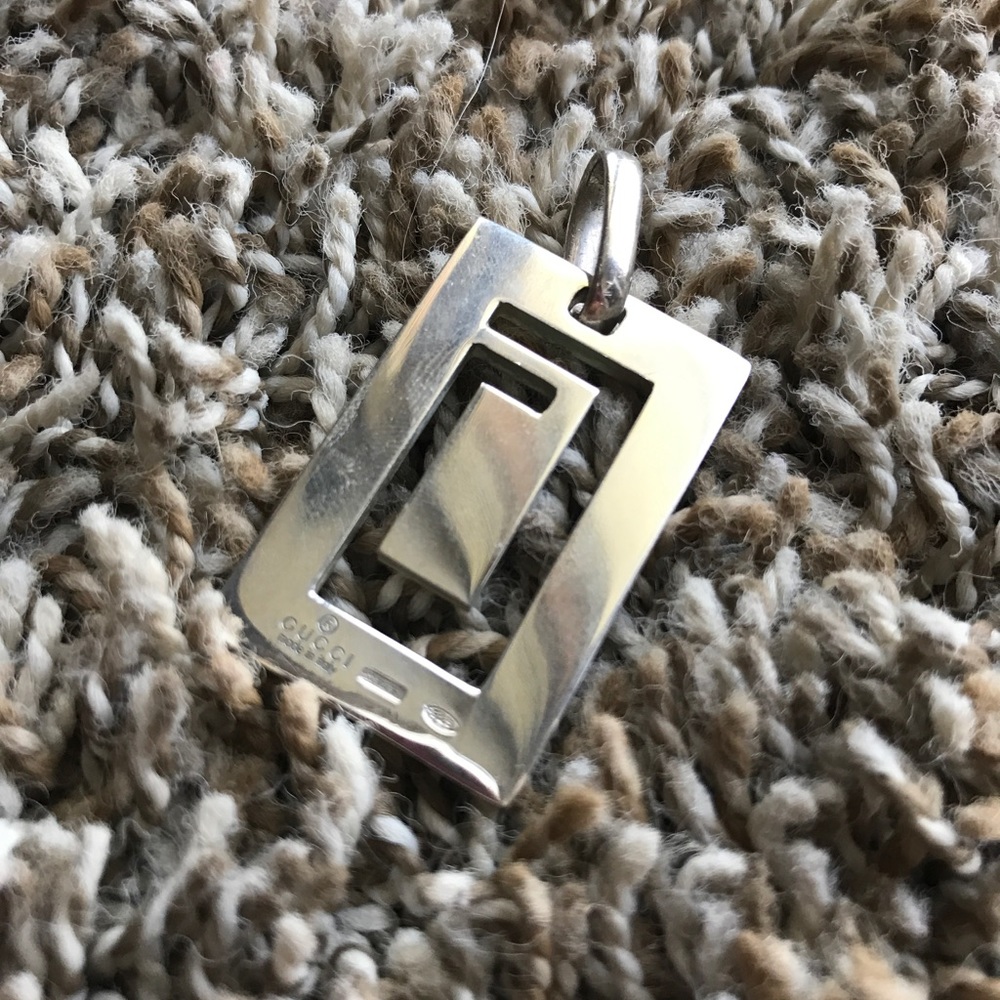Vintage 925 Silver Gucci G Pendant